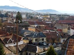 View from the height of the city center of Esztergom
