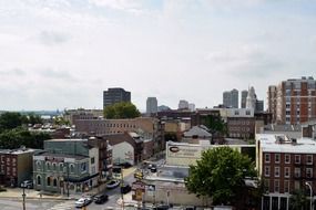 panoramic view of philadelphia city