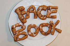 homemade alphabet doughnuts, facebook word