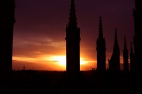 cathedral sky sunset