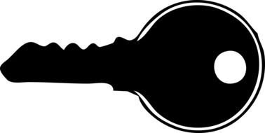 black key drawing