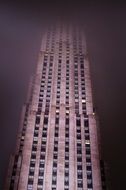 new york skyscraper in pink