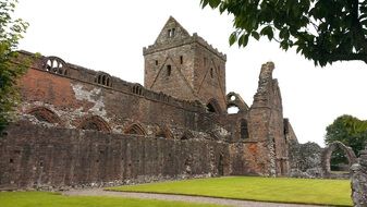 ruins of the church in the Gothic style