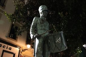 statue of a soldier in the square