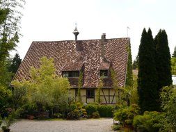 photo of a beautiful country house