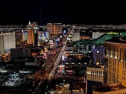 night las vegas lights