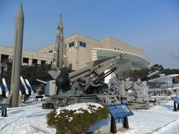 rockets in war museum in south korea