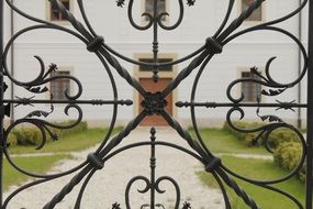 unusual wrought iron gate