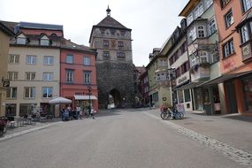 strict facades of buildings in Germany