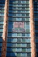 stained glass window of a church
