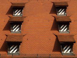 gable houses with tile