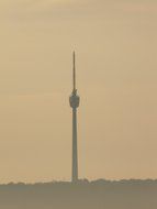 high building radio tower in Stuttgart