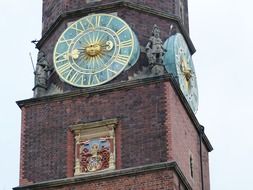 Clock tower in Poland