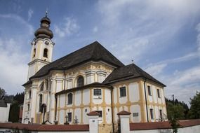 Baroque church with wooden tiles