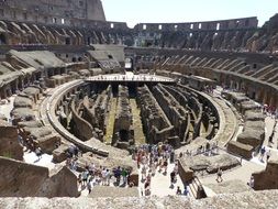 Large ancient amphitheater in Italy