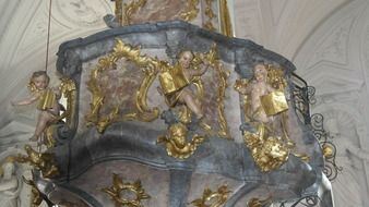 Interior with angels in Hofkirche