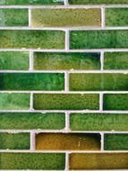 green bricks, background