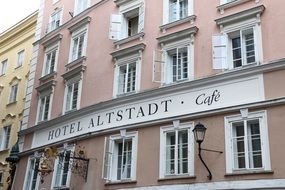 facade of the Altstadt hotel in Salzburg