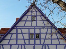 Purple gable Fachwerkhaus