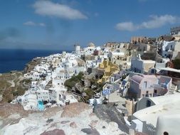 white buildings on the island of santorini in greece