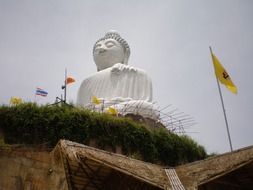 buddha statue on the hill in thailand