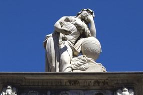 stone sculpture in cemetery in Buenos Aires, Argentina
