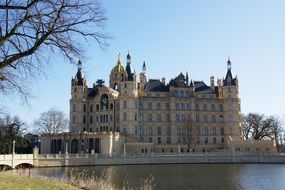 historical castle in Schwerin in Germany