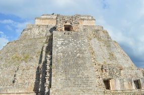 The pyramid of the Aztecs in Mexico