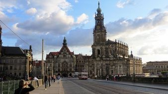 Cathedral in the old town of Dresden