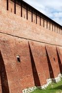 brick wall of the fortress in Russia