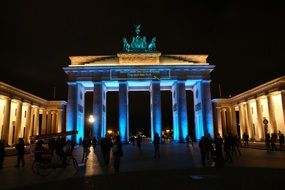 Brandenburg Gate in Berlin at night