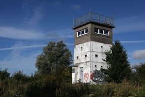 preserved watchtower after World War II