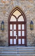 doorway of an old church