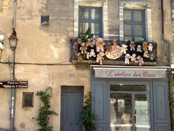 old house window facade village