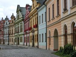 colored houses Czech Republic