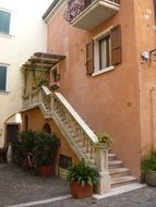 staircase of a traditional italian house