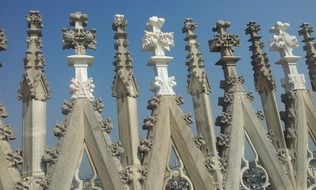 antique architecture on the cathedral