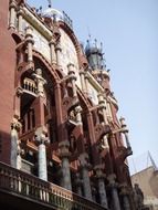 house with columns, spain, barcelona