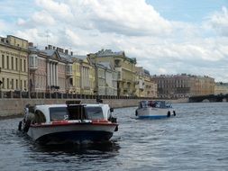 River channel in Saint-Petersburg