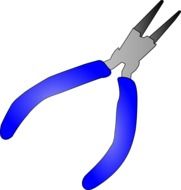 clipart of pliers with blue handles