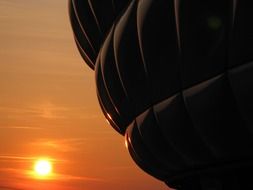 sunset over the allianz arena in munich