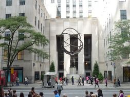 Art Deco in Rockefeller Center, new york city