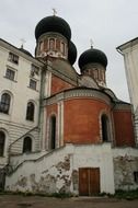 russian Cathedral with black domes