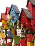 Colorful house for birds