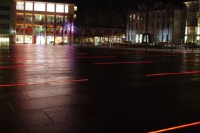 Lighting street at night time