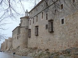 wall in a fortress in spain