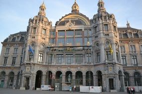 central station in the city of Antwerp