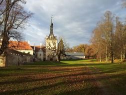 castle in the park in autumn