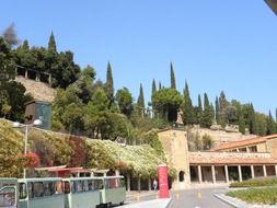 Train station on a monserrat mountain