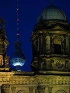Cathedral in Berlin at the night